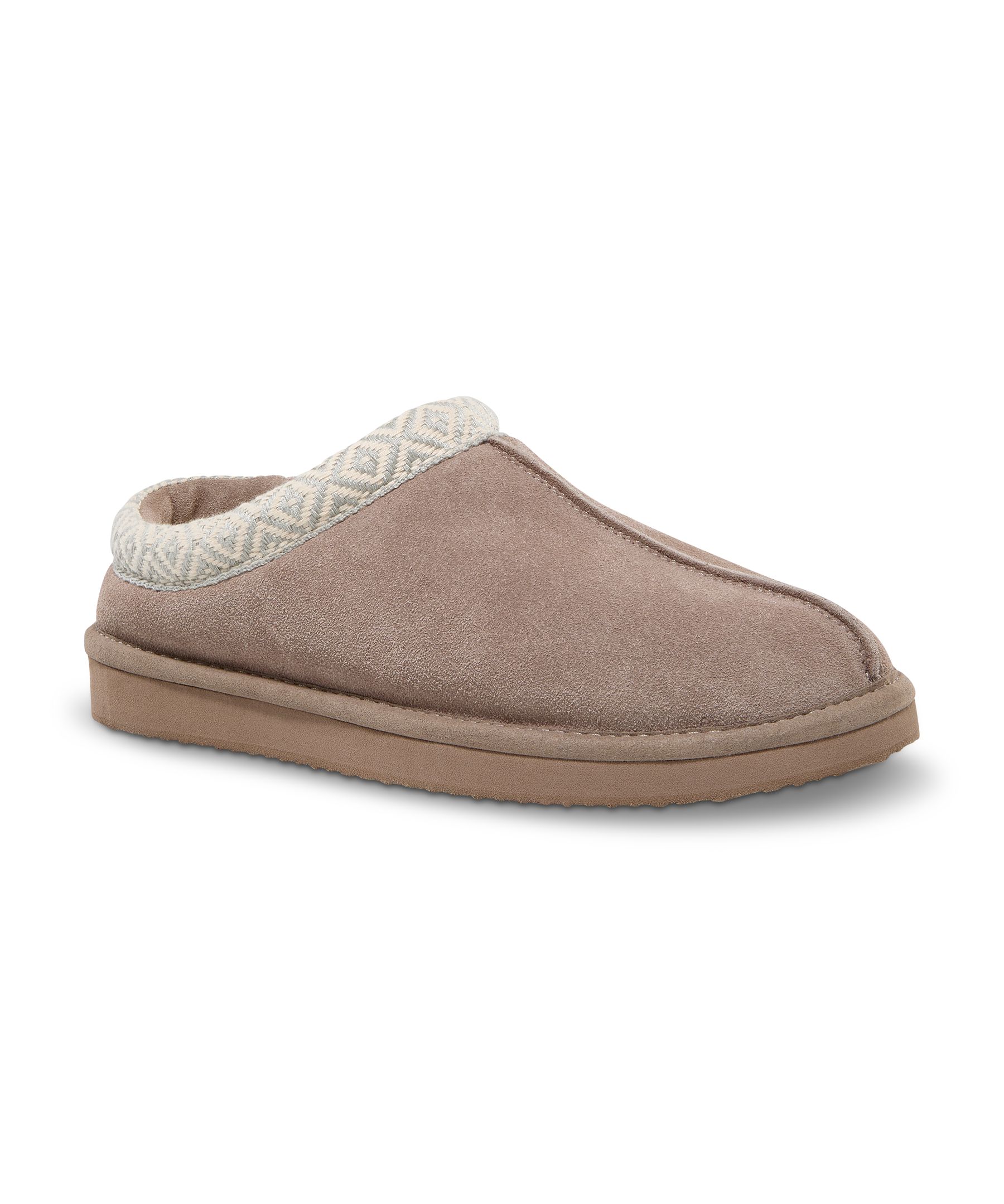 WindRiver Women's Decorative Collar Stitch Suede Clog