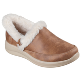 Skechers Women's Cozy Escape Slip-Ins Slippers Front_Three_Fourths_Angled_Left