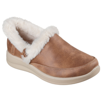 Skechers Women's Cozy Escape Slip-Ins Slippers Front_Three_Fourths_Angled_Left