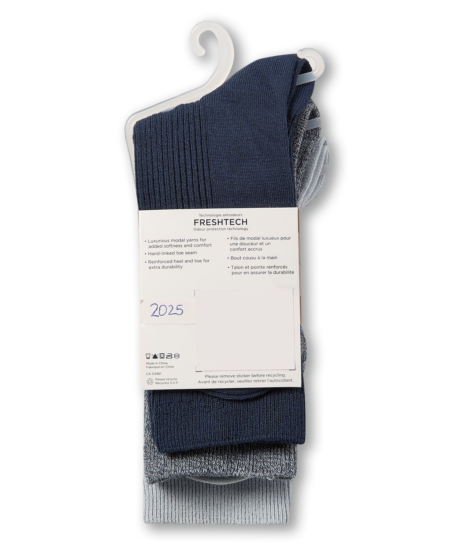 Denver Hayes Women's 3 Pk BOGO Modal Cotton Crew Socks