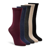 Mi-chaussettes FreshTech pour femmes, Denver Hayes, paquet de 5 paires Front_Angled_Right