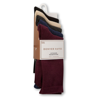 Mi-chaussettes FreshTech pour femmes, Denver Hayes, paquet de 5 paires Front_Angled_Right