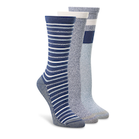 Copper Sole Women's 3 pk Casual Socks Front_Angled_Right