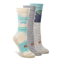 Copper Sole Women's 3 pk Merino Wool Socks Gift Box Front_Angled_Right