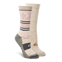 Copper Sole Women's 2 pk Merino Wool Socks Front_Angled_Right