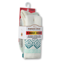 Chaussettes isothermes T-Max pour femmes, Copper Sole, paquet de 2 paires Front_Angled_Right