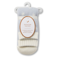 Chaussettes en tricot double à motif de bêtes pour femmes, Denver Hayes Front_Flat