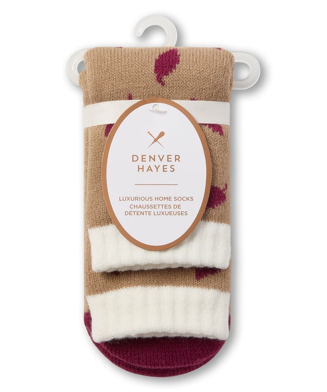 Chaussettes en tricot double à motif de bêtes pour femmes, Denver Hayes