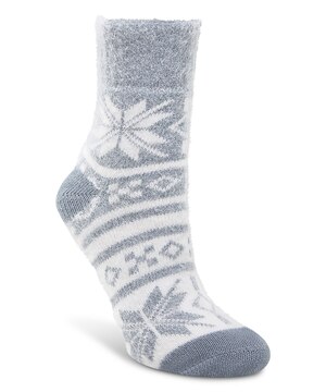 Denver Hayes Women's Double Knit Snowflake Crew Socks