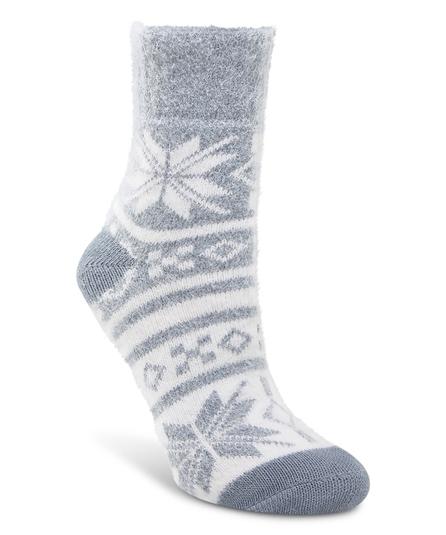 Denver Hayes Women's Double Knit Snowflake Crew Socks
