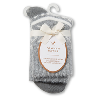 Denver Hayes Women's Double Knit Snowflake Crew Socks