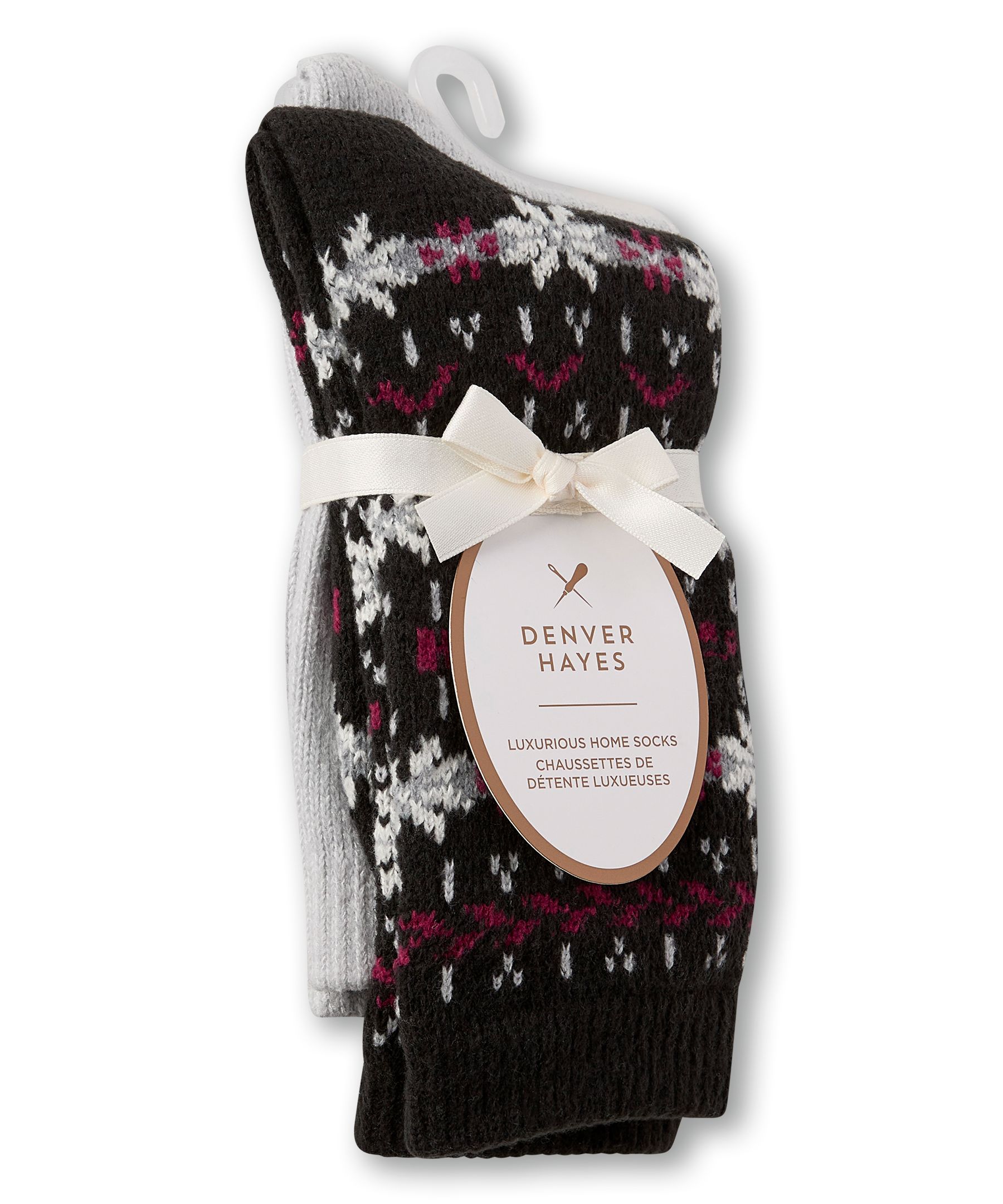 Chaussettes ultradouces pour femmes, Denver Hayes, paquet de 2&nbsp;paires