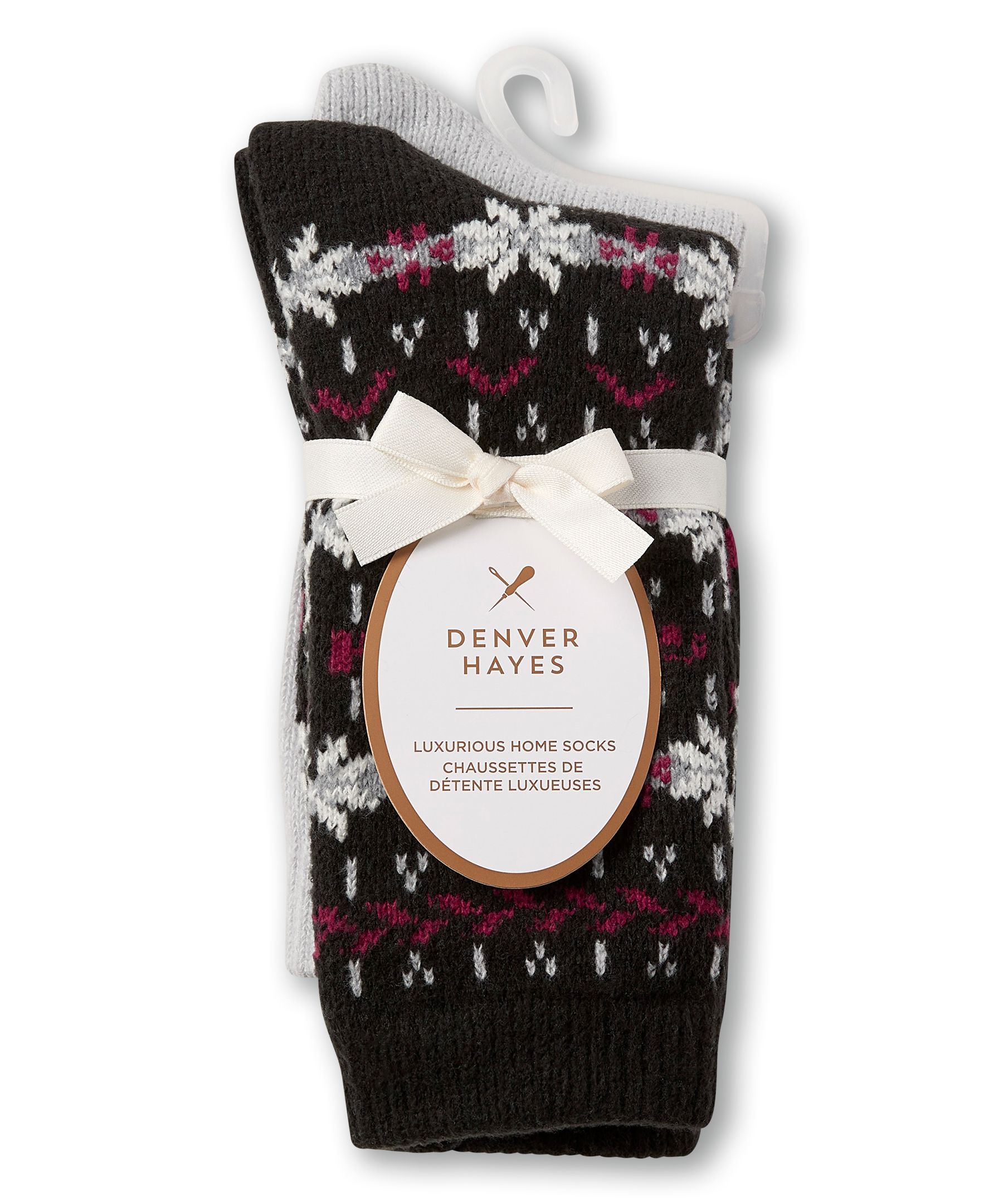 Chaussettes ultradouces pour femmes, Denver Hayes, paquet de 2&nbsp;paires