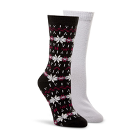 Denver Hayes Women's 2 pk Supersoft Socks Front_Angled_Right