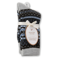 Denver Hayes Women's 2 pk Supersoft Socks Front_Angled_Right