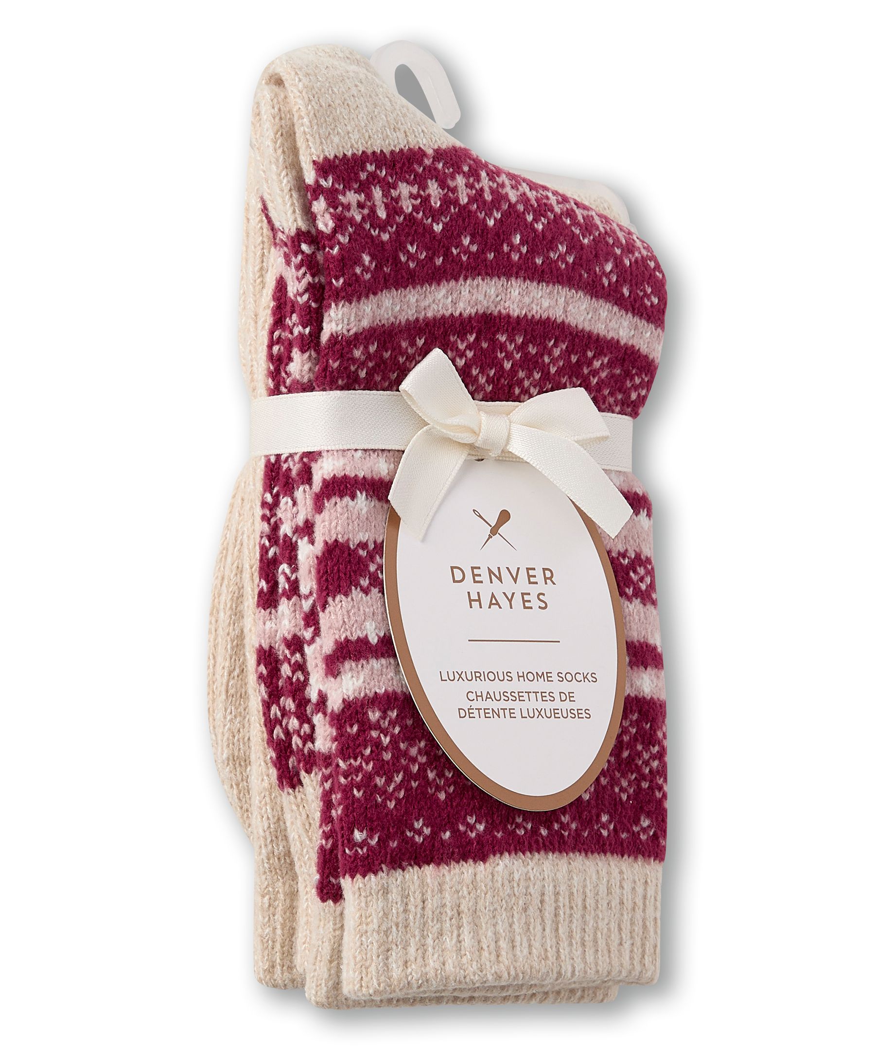 Chaussettes ultradouces pour femmes, Denver Hayes, paquet de 2&nbsp;paires