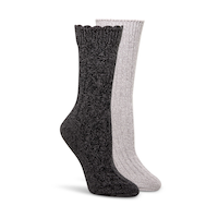 Denver Hayes Women's 2 pk Supersoft Socks Front_Angled_Right