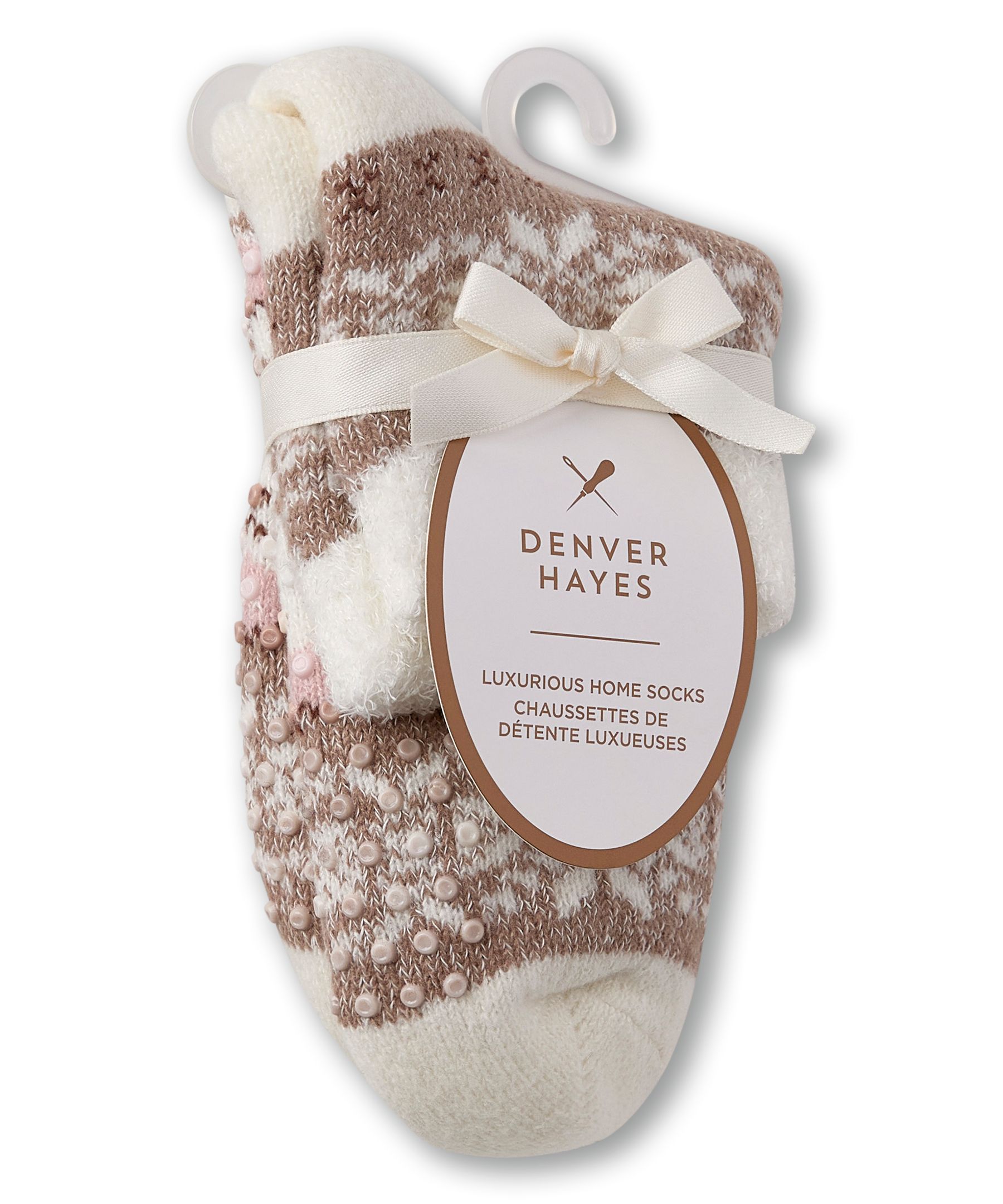 Chaussettes en tricot double ultradouces pour femmes, Denver Hayes