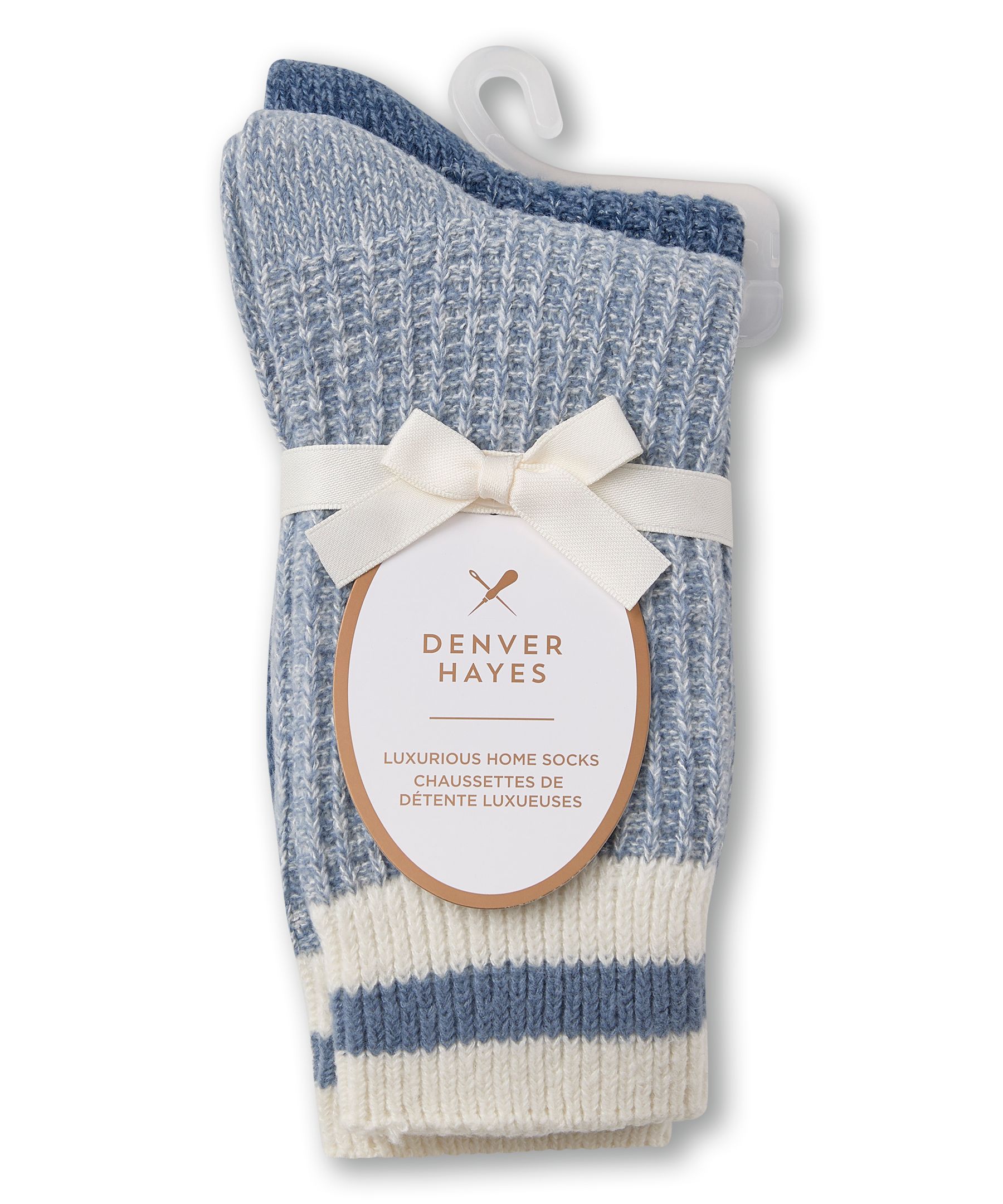 Chaussettes à point de brioche ultradouces pour femmes, Denver Hayes, paquet de 2&nbsp;paires