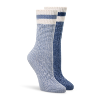 Chaussettes à point de brioche ultradouces pour femmes, Denver Hayes, paquet de 2 paires Front_Angled_Right