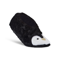 Denver Hayes Women's Faux Fur Home Socks Front_Angled_Right