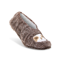 Denver Hayes Women's Faux Fur Home Socks Front_Angled_Right