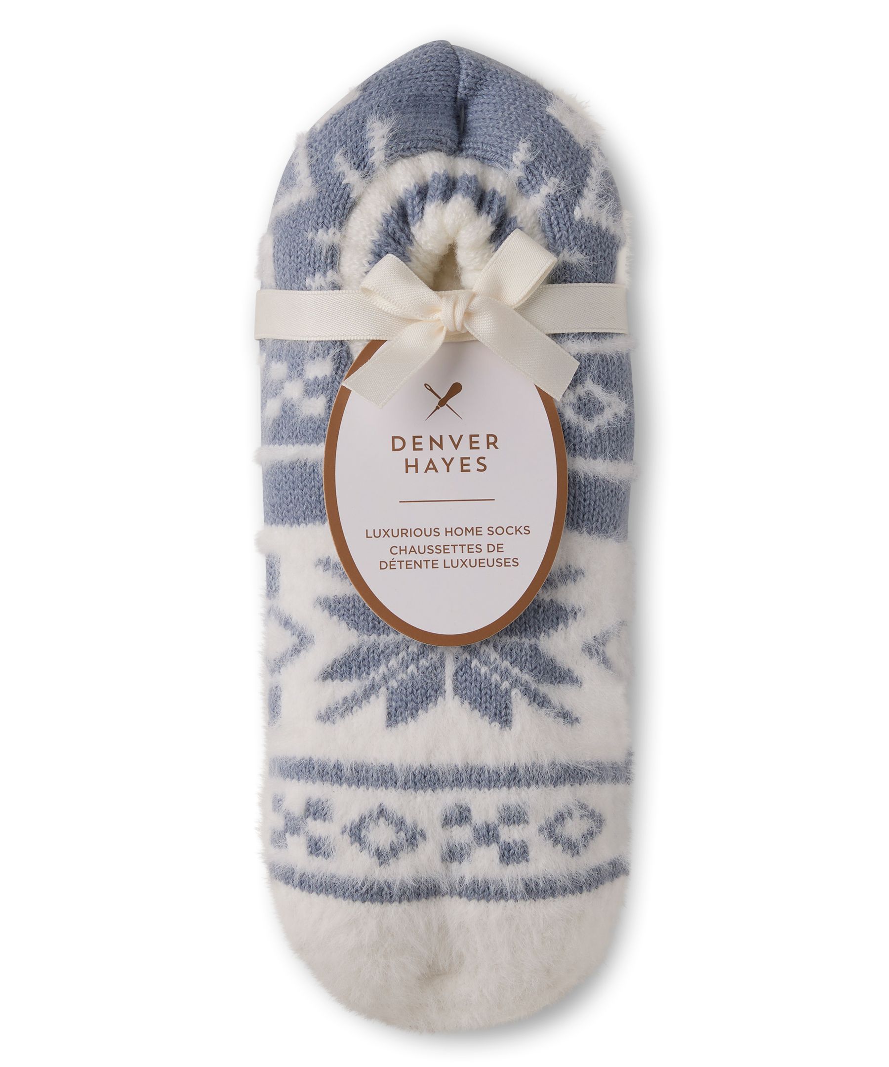 Chaussettes à motif de flocons de neige pour femmes, Denver Hayes