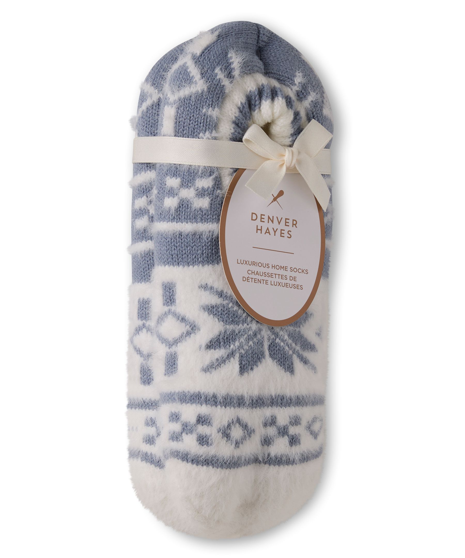 Chaussettes à motif de flocons de neige pour femmes, Denver Hayes