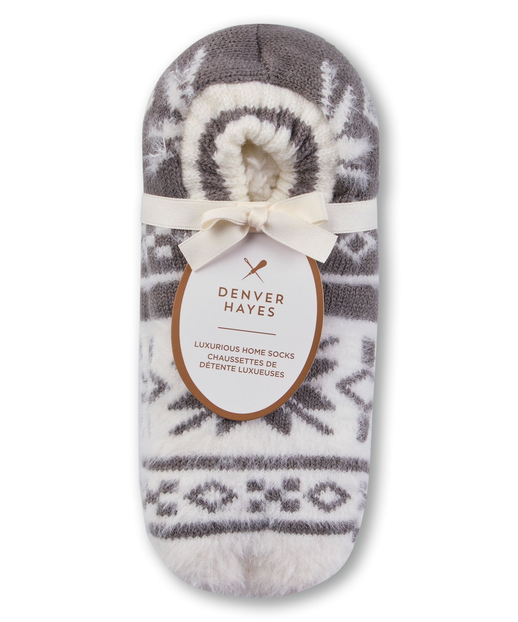 Chaussettes à motif de flocons de neige pour femmes, Denver Hayes