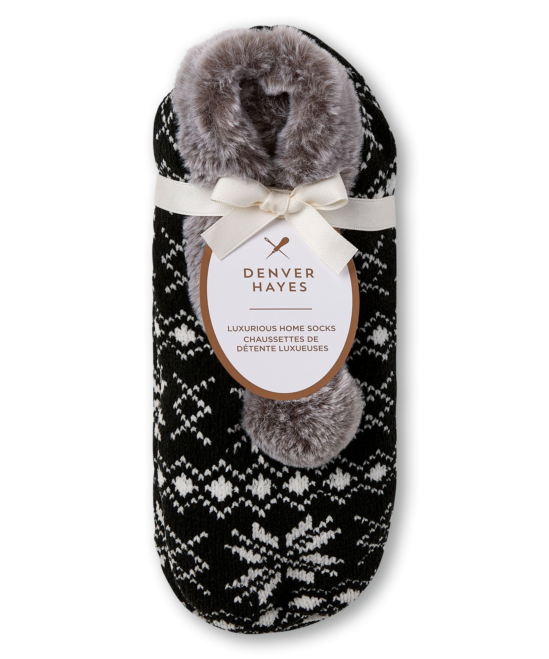 Chaussettes de maison en chenille pour femmes, Denver Hayes