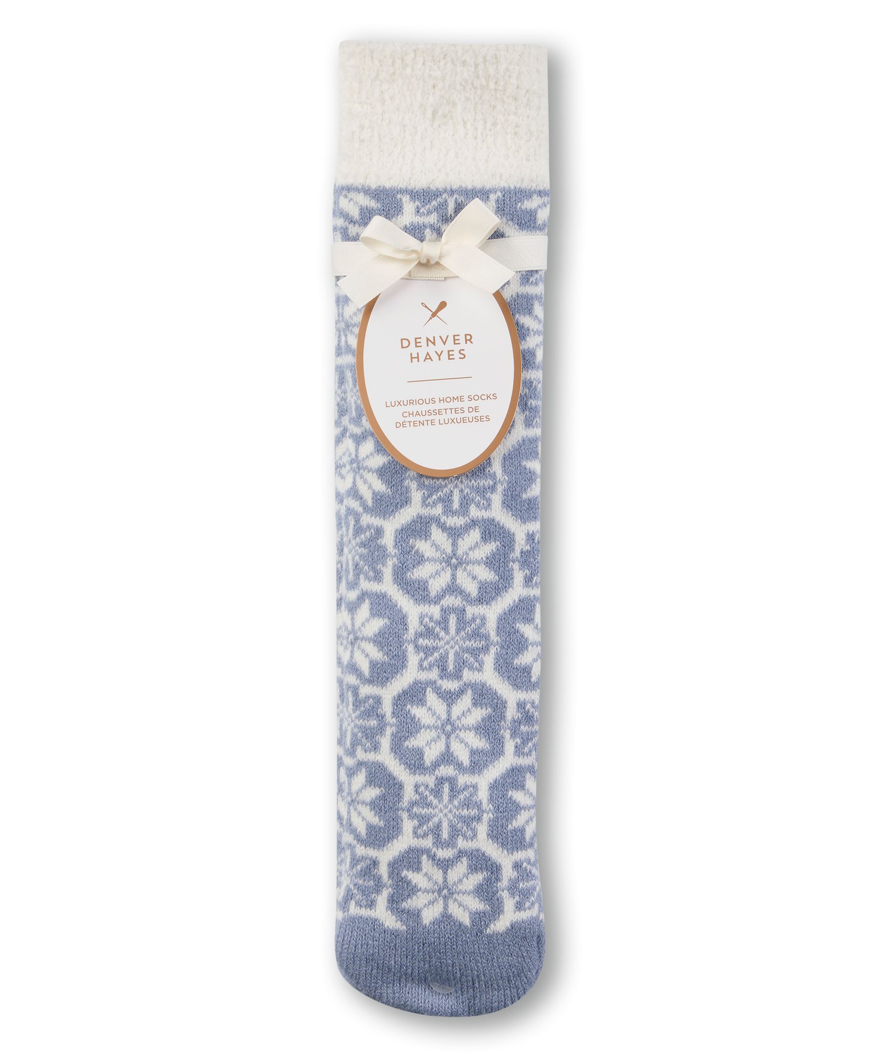 Chaussettes de détente en tricot double Dhs pour femmes, Denver Hayes