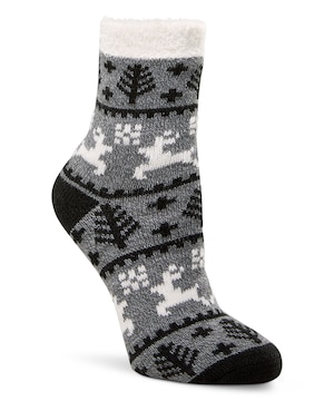 WindRiver Women's Heritage Reindeer Print Socks