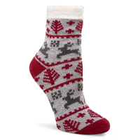 WindRiver Women's Heritage Reindeer Print Socks