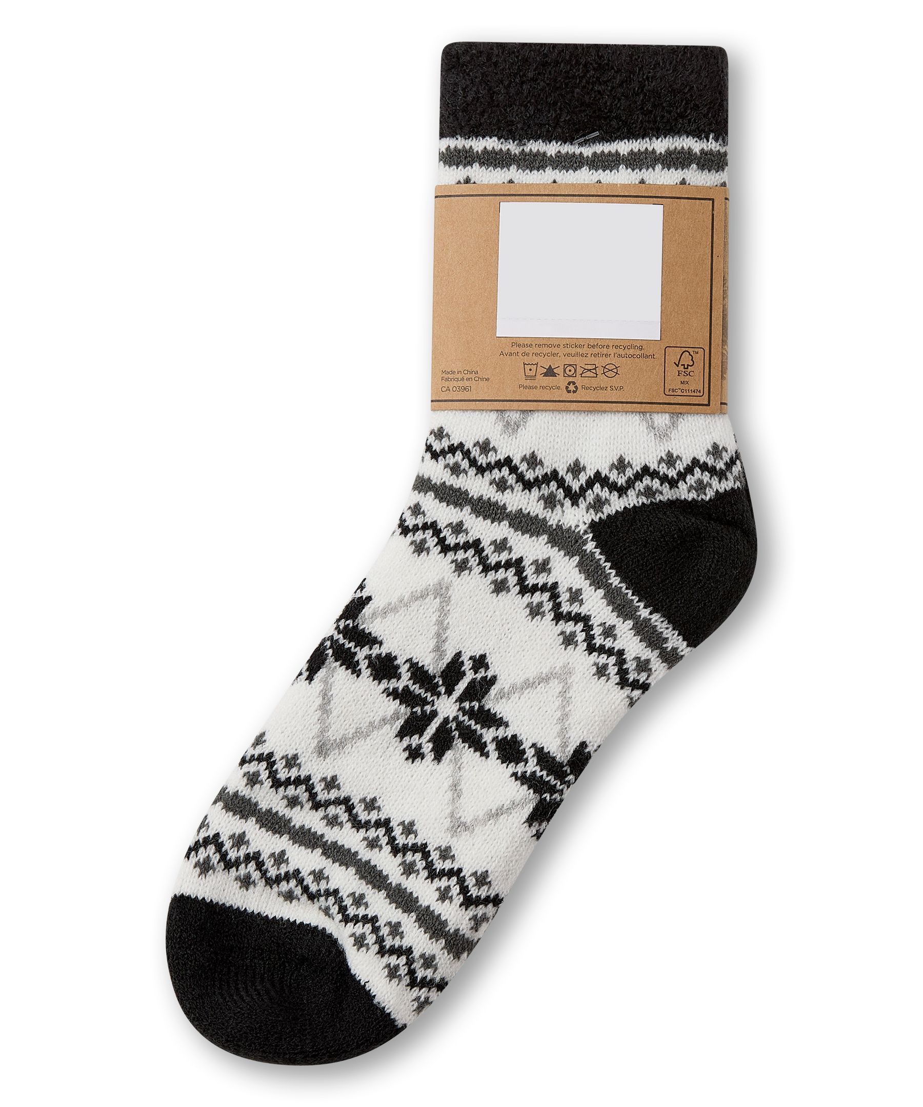 Chaussettes avec imprimé de flocon de neige pour femmes, Heritage, WindRiver