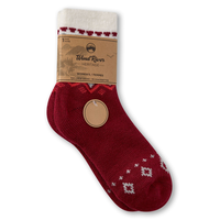 Chaussettes à imprimé diamant pour femmes, Heritage, WindRiver Front_Flat