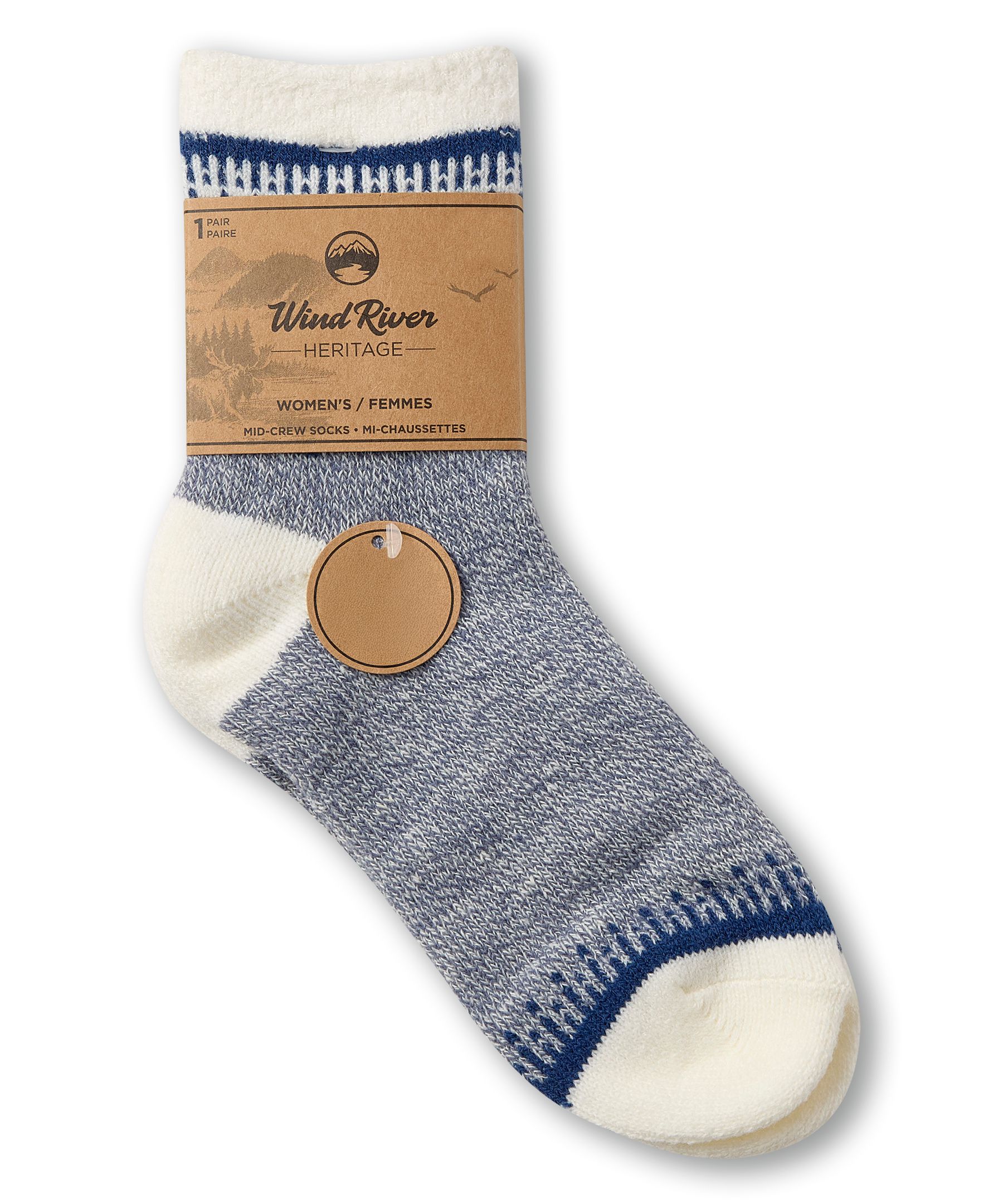 Chaussettes à motif d'arbre pour femmes, Heritage, WindRiver