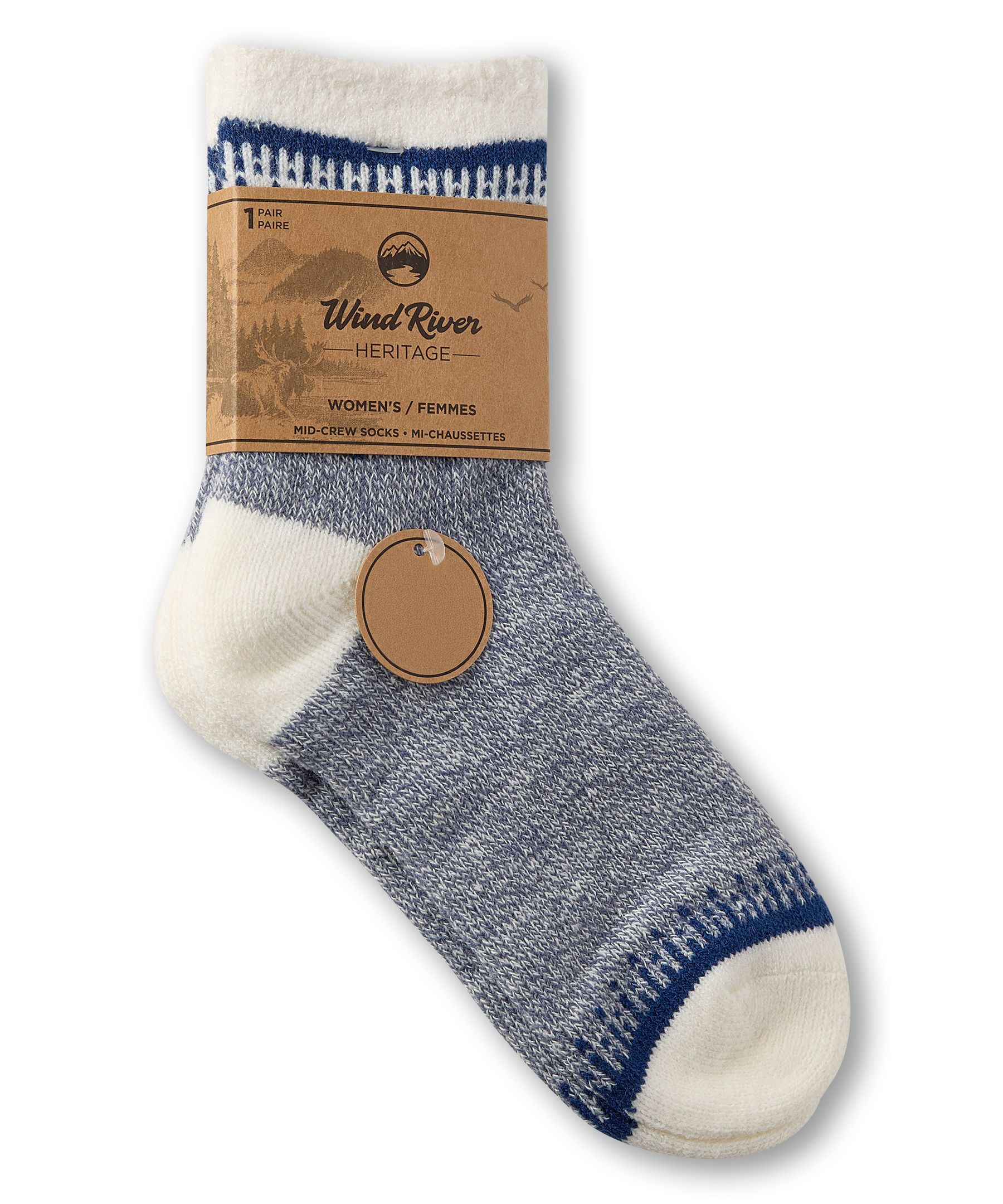 Chaussettes à motif d'arbre pour femmes, Heritage, WindRiver