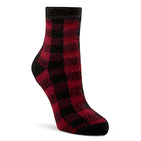 Chaussettes à imprimé de bison pour femmes, Heritage, WindRiver Front_Angled_Right