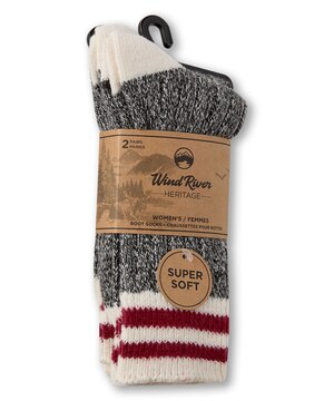 WindRiver Women's 2 pk Heritage Supersoft Socks