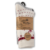 WindRiver Women's 2 pk Heritage Supersoft Socks Front_Angled_Right