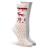 WindRiver Women's 2 pk Heritage Supersoft Socks Front_Angled_Right