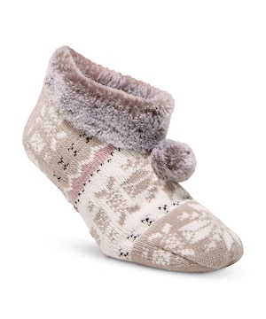 Denver Hayes Women's Chenille Nordic Home Socks