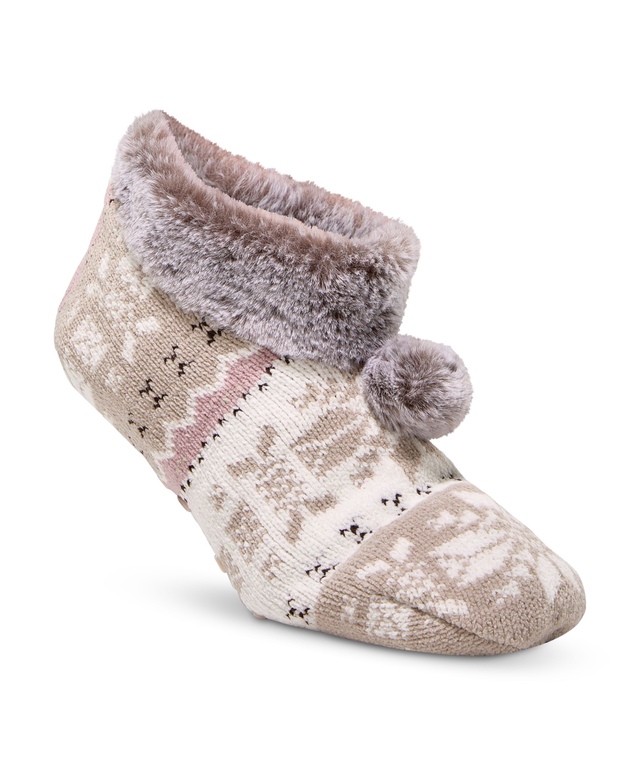 Denver Hayes Women's Chenille Nordic Home Socks