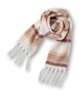 Foulard rayé douillet pour femmes, Denver Hayes