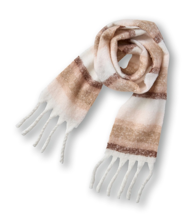 Foulard rayé douillet pour femmes, Denver Hayes Composite_or_Mixed