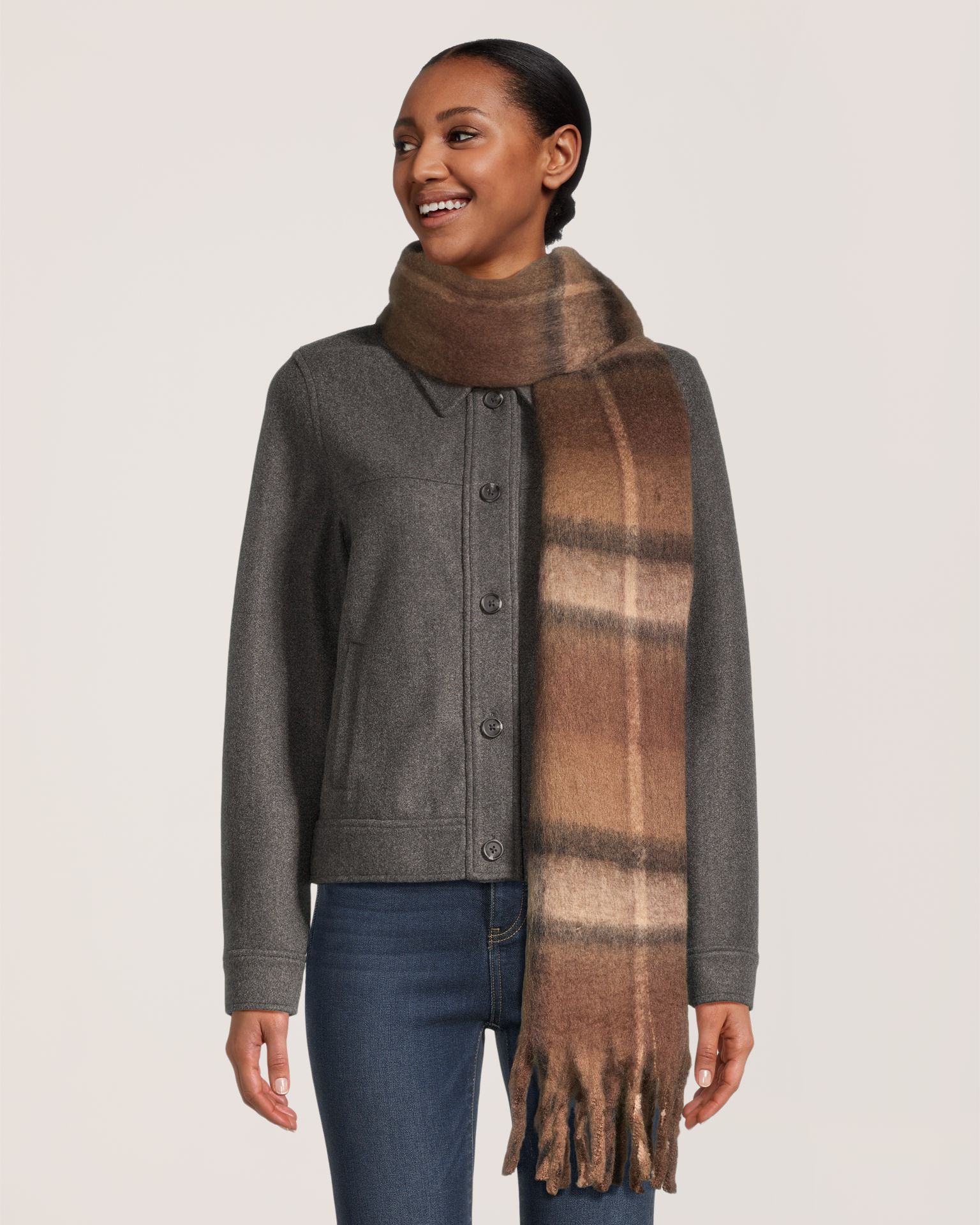 Foulard surdimensionné douillet pour femmes, Denver Hayes