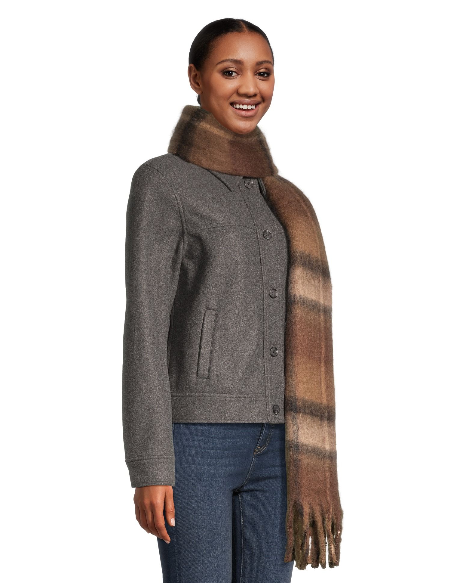 Foulard surdimensionné douillet pour femmes, Denver Hayes