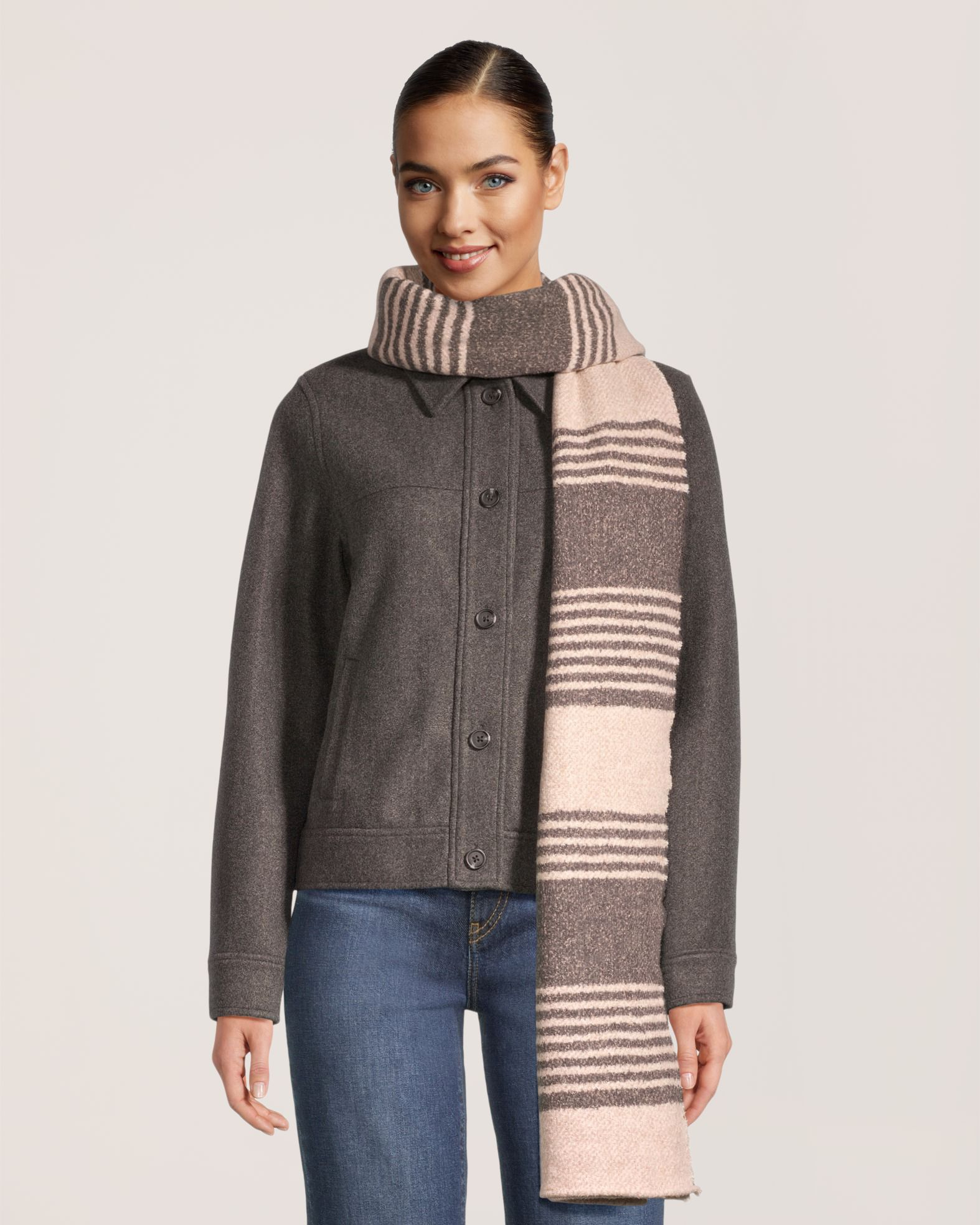 Foulard ultradoux d'épaisseur moyenne pour femmes, Denver Hayes Front_Flat