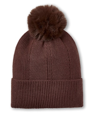Tuque à pompon en tricot fin pour femmes, Denver Hayes
