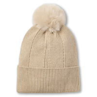 Denver Hayes Women's Fine Knit Pom Toque